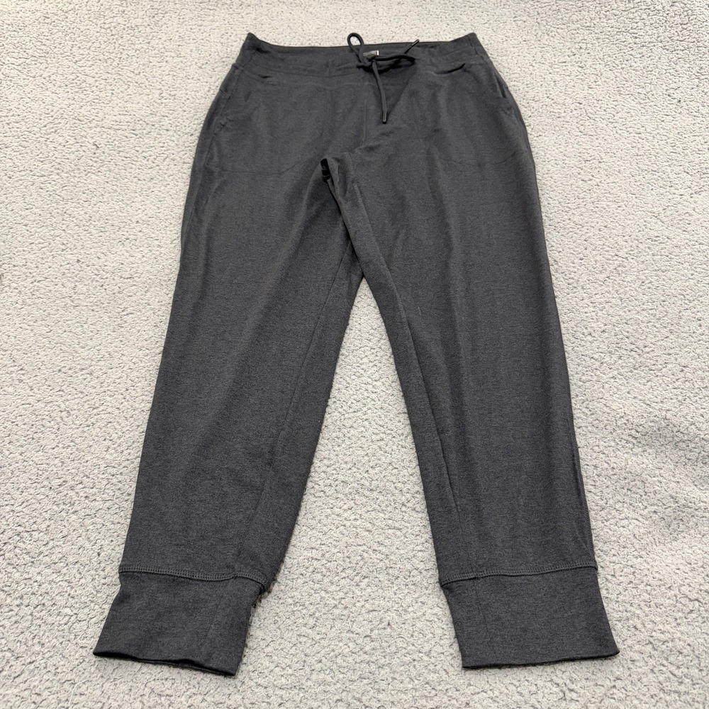 Lole Jogger Pants Womens Size M Charcoal Heather Gray Activewear Tapered Pockets